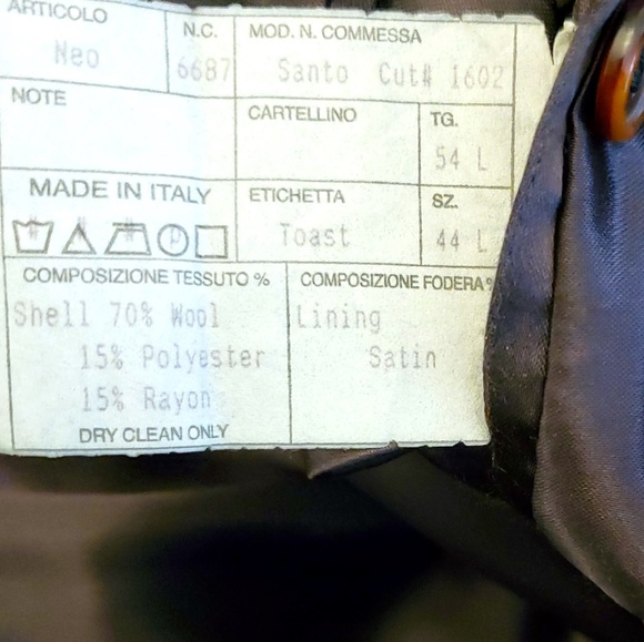 Italy-Battaglia Men's Overcoat - Picture 7 of 8